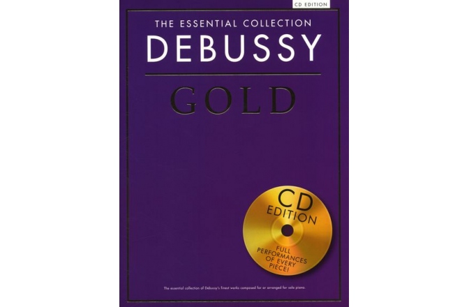 No brand THE ESSENTIAL COLLECTION DEBUSSY GOLD PIANO BOOK/CD