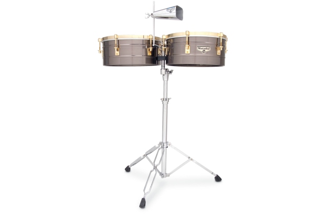 Timbale  Latin Percussion  Matador Brushed Nickel/Gold Tone M257-BNG
