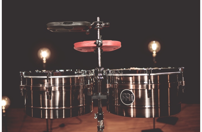 Timbale Meinl AS Timbales Amadito Valdes - 14" + 15" AB + Stand/Cowbellholder