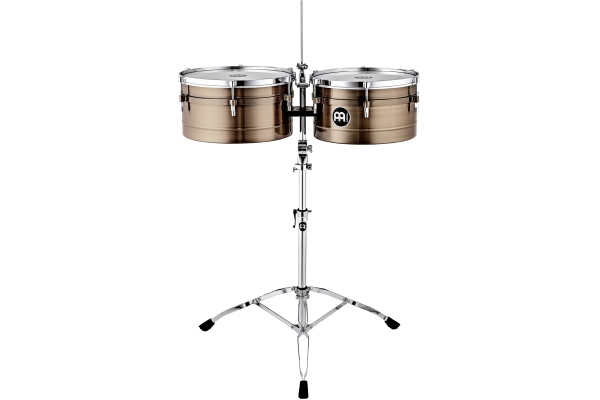 AS Timbales Amadito Valdes - 14" + 15" AB + Stand/Cowbellholder