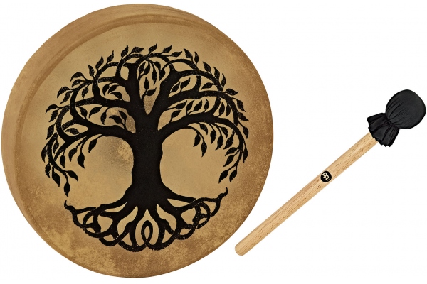 Native American-Style Hoop Drum - 15" / 38 cm / Tree of Life&#10;