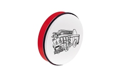 Tobă de mână Nino Percussion Customizable ABS Hand Drum - Fire Truck