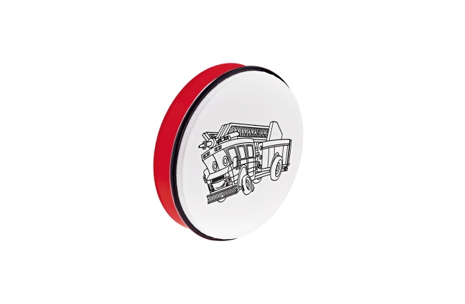 Tobă de mână Nino Percussion Customizable ABS Hand Drum - Fire Truck