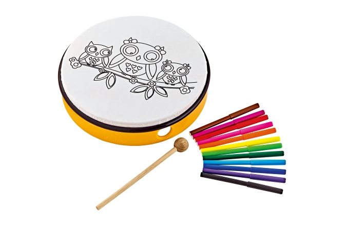 Tobă de mână Nino Percussion Customizable ABS Hand Drum - Owel