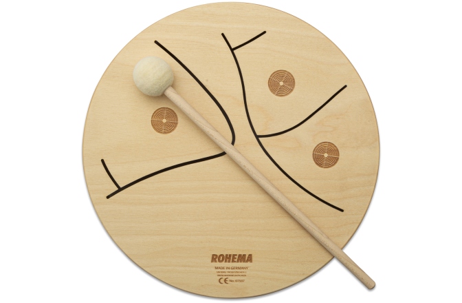 Tobă din lemn cu 3 tonuri Rohema Wooden Tom 3-tone 24cm