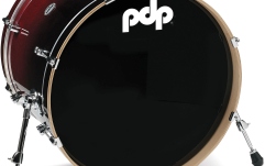 Tobă mare DW PDP BD Concept Maple  Red to BSF 22 x 18"