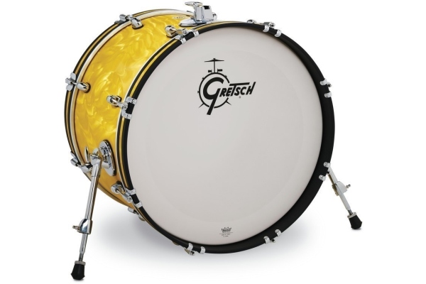 Catalina Club Yellow Bass Drum  20" x 14" Satin Flame