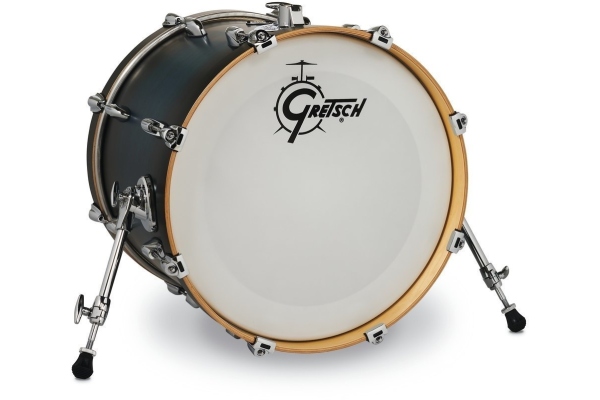 Renown Maple Bass Drum Satin Antique Blue Burst 18" x 14"