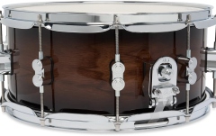 Tobă mică/ Premier DW PDP Concept Maple Exotic Walnut to Charcoal CR HW 6.5x14 PDCMX6514SSWC