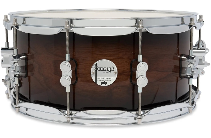 Tobă mică/ Premier DW PDP Concept Maple Exotic Walnut to Charcoal CR HW 6.5x14 PDCMX6514SSWC