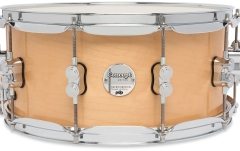 Tobă mică/ Premier DW PDP Concept Maple Natural Lacquer CR HW 6.5x14 PDCM6514SSNA