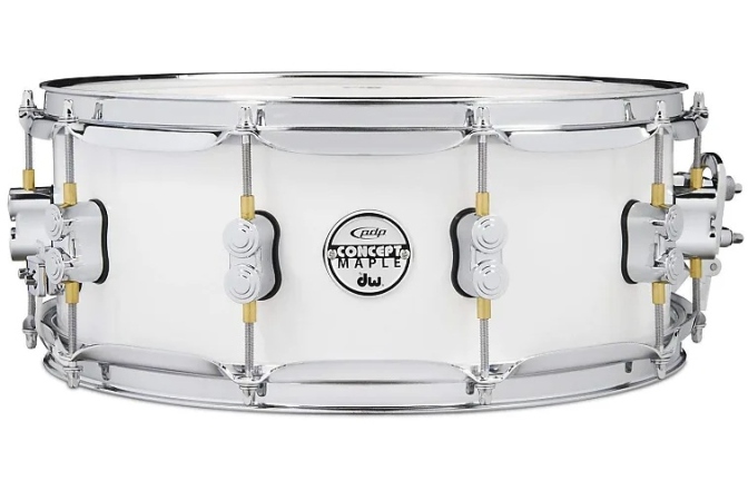 Tobă mică/ Premier DW PDP Concept Maple Pearlescent White Lacquer CR HW 5.5x14 PDCM5514SSPW