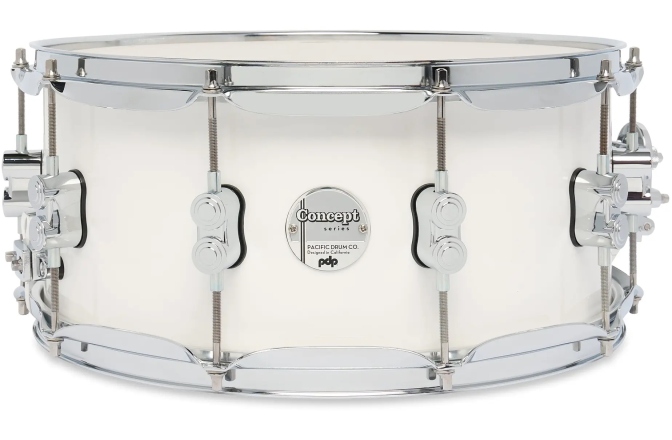 Tobă mică/ Premier DW PDP Concept Maple Pearlescent White Lacquer CR HW 6.5x14 PDCM6514SSPW