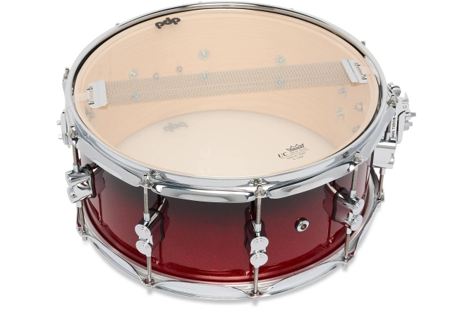 Tobă mică/ Premier DW PDP Concept Maple Red to Black Fade Lacquer CR HW 6.5x14 PDCM6514SSRB