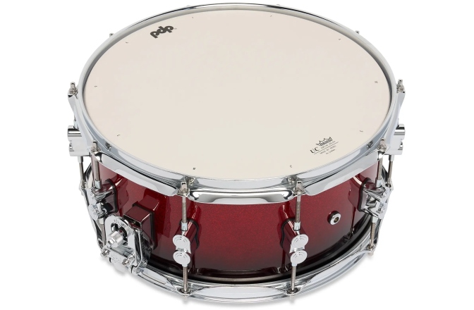 Tobă mică/ Premier DW PDP Concept Maple Red to Black Fade Lacquer CR HW 6.5x14 PDCM6514SSRB