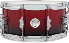 Tobă mică/ Premier DW PDP Concept Maple Red to Black Fade Lacquer CR HW 6.5x14 PDCM6514SSRB
