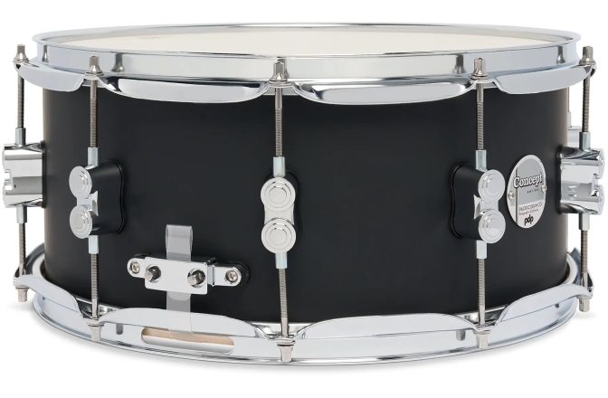 Tobă mică/ Premier DW PDP Concept Maple Satin Black CR HW 6.5x14 PDCM6514SSBK