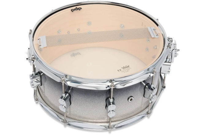 Tobă mică/ Premier DW PDP Concept Maple Silver to Black Fade Lacquer CR HW 6.5x14 PDCM6514SSSB