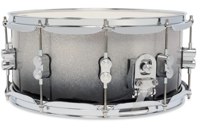 Tobă mică/ Premier DW PDP Concept Maple Silver to Black Fade Lacquer CR HW 6.5x14 PDCM6514SSSB