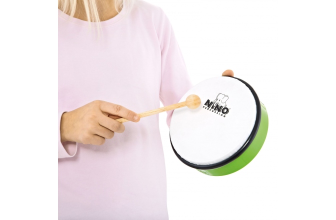Tobă pentru Copii

 Nino Percussion ABS Hand Drum - 6", Grass-Green