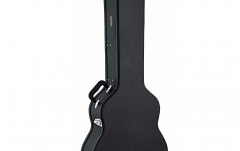Toc bas acustic Ortega Case for Acoustic Bass - Black, Flat Top, Economy Series, Chrome Hardware, 130cm Length