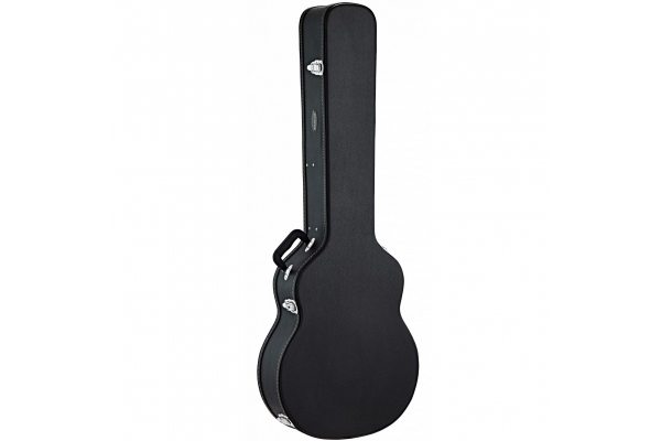 Case for Acoustic Bass - Black, Flat Top, Economy Series, Chrome Hardware, 130cm Length