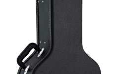 Toc bas acustic Ortega Case for Acoustic Bass - Black, Flat Top, Economy Series, Chrome Hardware, 130cm Length