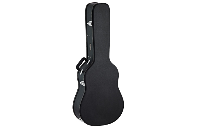 Toc chitară acustica Ortega Case for Acoustic Guitar - Black Flat Top Economy Series Chrome Hardware Dreadnought