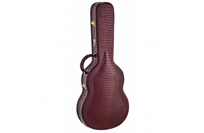 Toc chitară clasică Ortega Case Classic Pro Brown Croco - Arch Top Bronze Hardware 100mm Depth