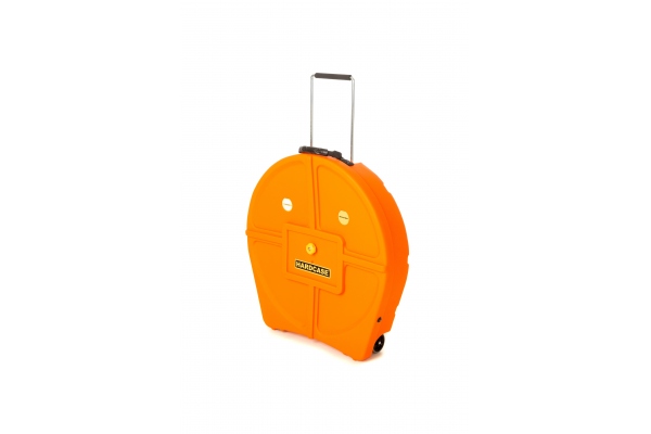 Cymbal Trolley-Case with Wheels 24" - Orange / for 12 Cymbals