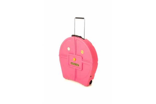 Cymbal Trolley-Case with Wheels 24" - Pink / for 12 Cymbals