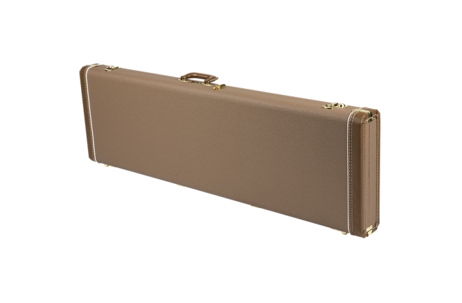 Toc de Chitară Bas Fender G&G Deluxe Jazz Bass Hardshell Case Brown with Gold Plush Interior