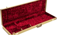 Toc de Chitară Bas Fender G&G Deluxe Precision Bass Hardshell Case Tweed with Red Poodle Plush Interior