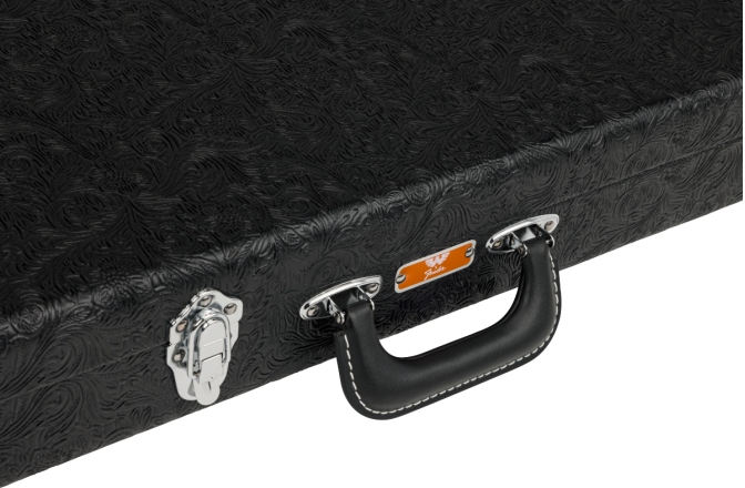 Toc de Chitară Electrică Fender Waylon Jennings Strat/Tele Case Black Tooled Leather
