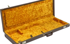 Toc de Chitară Fender G&G Deluxe Strat/Tele Hardshell Case Brown with Gold Plush Interior