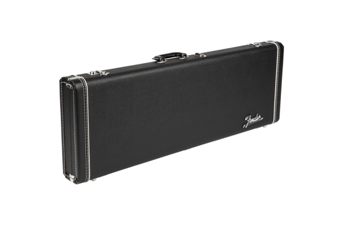 Toc de Chitară Fender G&G Deluxe Strat/Tele Hardshell Case Left Handed Black with Orange Plush Interior