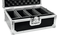Toc de transport Eurolite Set Flightcase 4x AKKU Flat Light 1 + Ladegerät