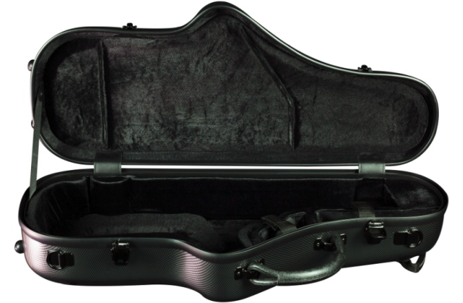 Toc Saxofon Alto Champion Polycarbonate Alto Sax Case - Black Grid