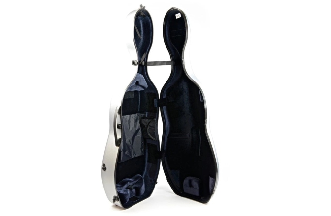Toc Violoncel bam Hightech Adjustable Cello Case Metallic Silver