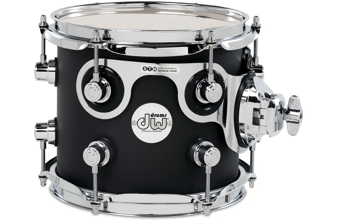 Tom Tom  DW TT Design Black Satin 8x7