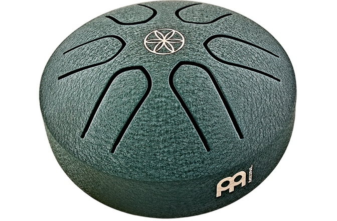 Tongue Drum de buzunar Meinl Sonic Energy 3'' Pocket Steel Tongue Drum, A Major, 6 notes, 440 Hz, Dark Green, Germ of Life