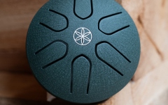 Tongue Drum de buzunar Meinl Sonic Energy 3'' Pocket Steel Tongue Drum, A Major, 6 notes, 440 Hz, Dark Green, Germ of Life