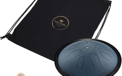 Tongue Drum Do minor Meinl Sonic Energy 10'' Compact Steel Tongue Drum, C Minor, 8 Notes, 432 Hz, Navy Blue