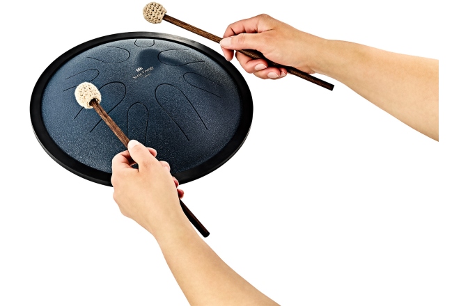 Tongue Drum Do minor Meinl Sonic Energy 10'' Compact Steel Tongue Drum, C Minor, 8 Notes, 432 Hz, Navy Blue