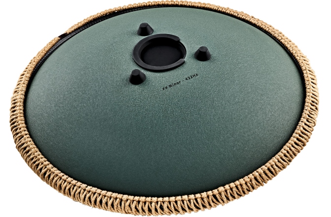 Tongue Drum F# minor Meinl Sonic Energy 16'' Octave Steel Tongue Drum, F# Minor, 9 Notes, 432 Hz, Dark Green, Engraved floral design