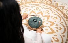 Tongue Drum Meinl MOS Tongue Drum, D. Green, F# Minor (432 Hz), 8 Notes