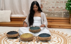 Tongue Drum Meinl MOS Tongue Drum, D. Green, F# Minor (432 Hz), 8 Notes