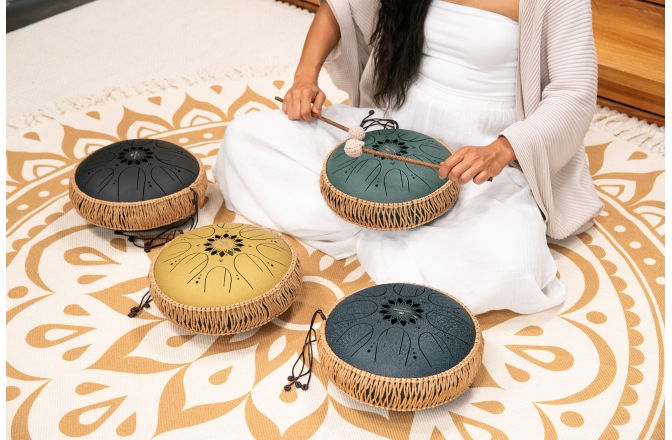 Tongue Drum Meinl MOS Tongue Drum, D. Green, F# Minor (432 Hz), 8 Notes