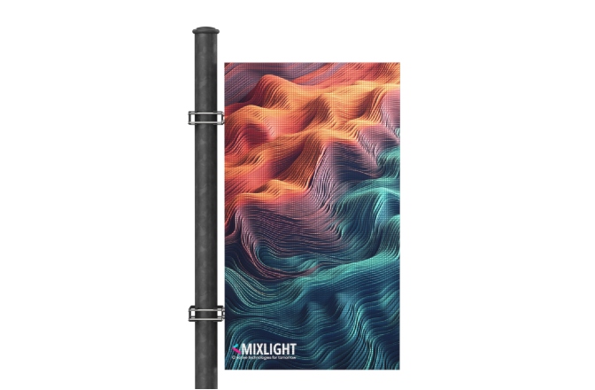 TOTEM EXT. Mixlight Afisaj exterior  P3 o fata pe stalp