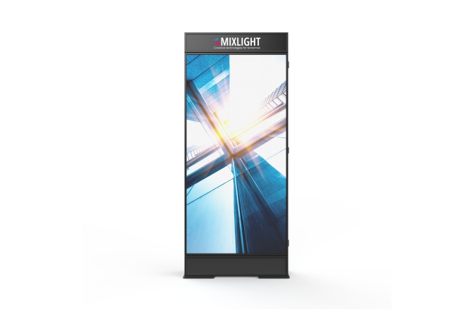 TOTEM EXT. Mixlight Totem LED P3 2x1m fata dubla si  logo